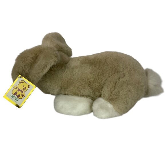 Vintage Kelly Toy Sitting Bunny Rabbit Plush Stuffie Beige White Floppy Ears - Picture 3 of 9